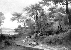Brigands Detroussant Des Voyageurs A L'oree D'un Bois by Angeluccio
