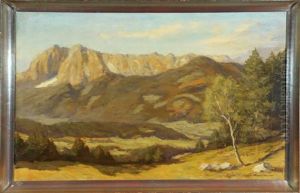 Blick Auf Das Kaisergebirge by Max Angerer