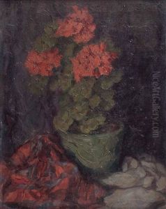 Stillleben Mit Blumentopf Stillleben Mit Blumentopf