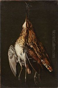 Jaktstilleben Med Morkullor by Johann Adalbert Angermayer