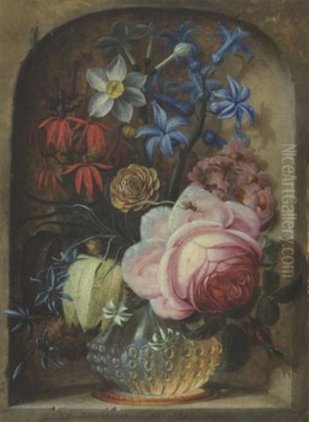 Blumenstrauss In Einer Steinnische - view 1