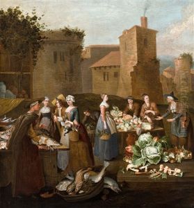 Auf Dem Markt by Pieter Angillis