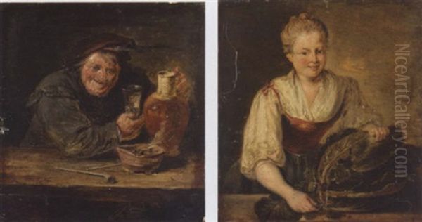 An Interior With A Boor Smoking And Drinking - view 1