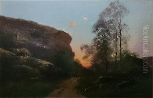 Landscape In Sunset - view 1