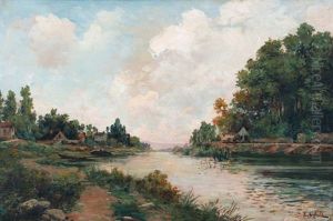 Sommerliche Flusslandschaft