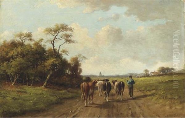 Along A Country Path (study) - view 1