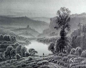 Les Bruyeres Du Matin by Gaston Anglade