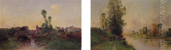 Paysage Aux Lavandieres - view 1