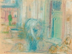 La Lessive by Charles Angrand