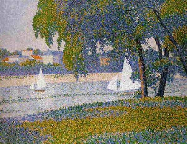 La Seine A Courbevoie: La Grande Jatte - view 1