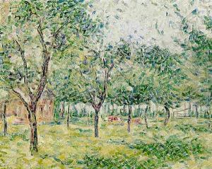 La Maison Dans Les Arbres by Charles Angrand