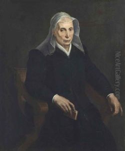 Portrait Of An Elderly Lady, Three-quarter-length, In A Savonarola Chair, A Prayer Book In Her Right Hand by Sofonisba Anguissola