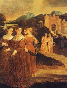 Corteo Di Donne Che Escono Da Una Citta by Sofonisba Anguissola
