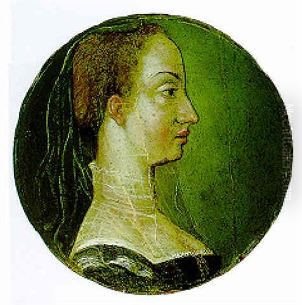 Bildnis Einer Dame Im Profil - view 1