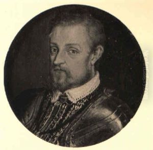Portrait Of Alfonso I D'este Wearing Ceremonial Armor And A Linen Collar by Sofonisba Anguissola