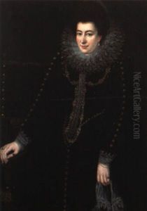 Ritratto Di Dama A Due Terzi Di Figura Accanto Ad Una Sedia by Sofonisba Anguissola