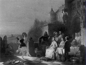 A Gypsy-woman Dancing For The Princess by John Angus