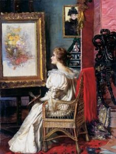 The Lady Painter's Studio by Erzsebet (Elizabeth) Angyalffy