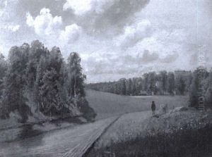 Kesainen Maantie - Sommrig Landsvag by Edouard Alexandre Alexis Ankarcrona