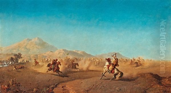Battle Scene At The Foot Of The Atlas Mountains - view 1