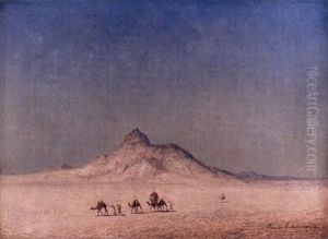 Kamelkaravan by Henrik August Ankarcrona