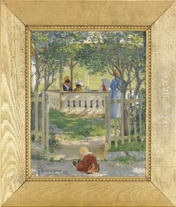Familjeidyll Fran Norge by Stan Gustaf Herman Ankarcrona
