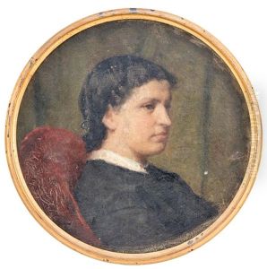 Portrait De Femme by Albert Anker
