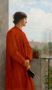 Der Seminarist (le Seminariste Romain) by Albert Anker