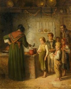 Soup For The Poor by Albert Anker