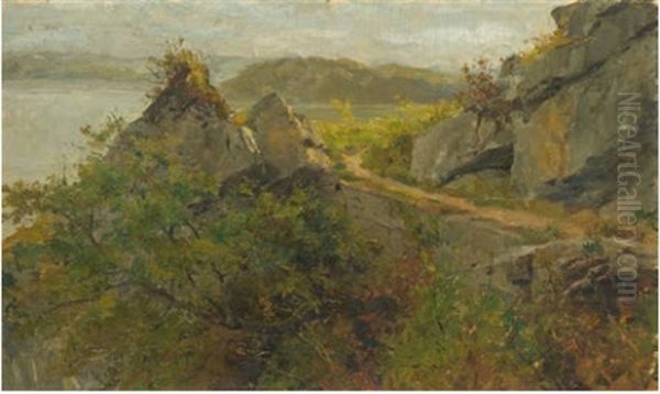 Landschaftsstudie Zu Pilgerzug Bei Ligerz - view 1