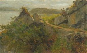 Landscape Study: Pilgerzug Near Ligerz by Albert Anker