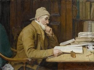 Der Schaffner by Albert Anker