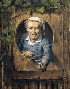 Mann Mit Tabakdose by Albert Anker