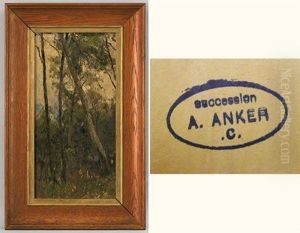 Waldinneres by Albert Anker