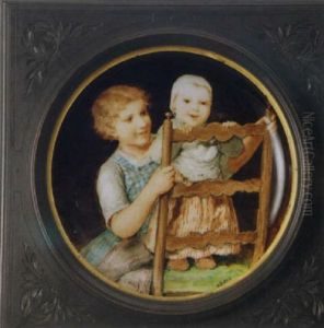 Der Kleine Bruder by Albert Anker
