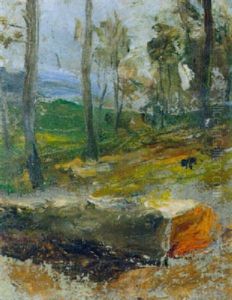 Waldrand by Albert Anker