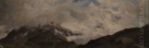 Gewitterhimmel Im Gebirge