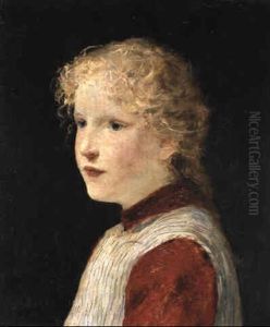 Blondes Madchen by Albert Anker
