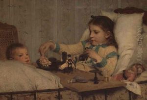 Die Kleine Genesende by Albert Anker