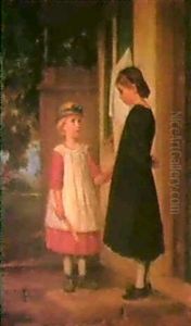 Die Kleine Freundin by Albert Anker