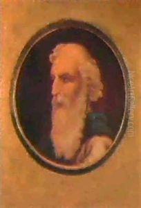Mannerportrait Im Profil by Albert Anker