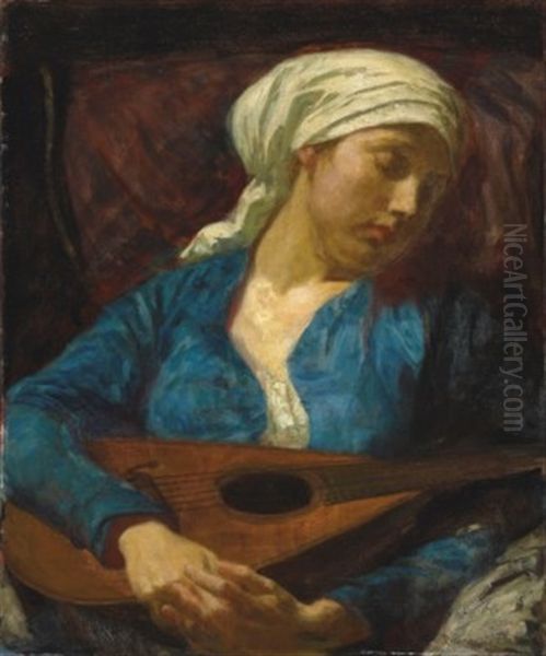 The Mandolin Player - view 1