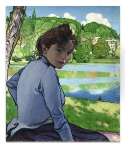Femme Au Bord De L'eau by Louis Anquetin