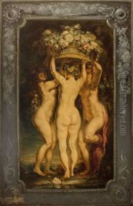Les Trois Graces by Louis Anquetin