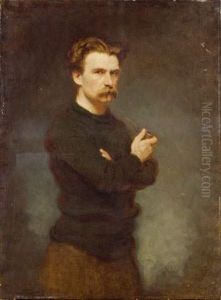 Portrait D'homme A La Pipe, Vraisemblablement Charles Conder by Louis Anquetin