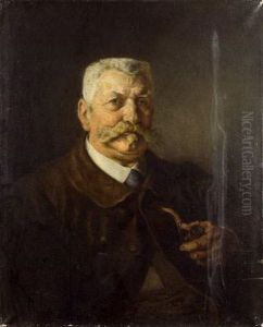 Portrait D'augustin Anquetin, Pere De L'artiste by Louis Anquetin