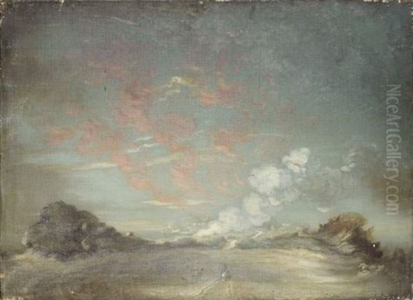 Paysage Aux Nuees Roses - view 1
