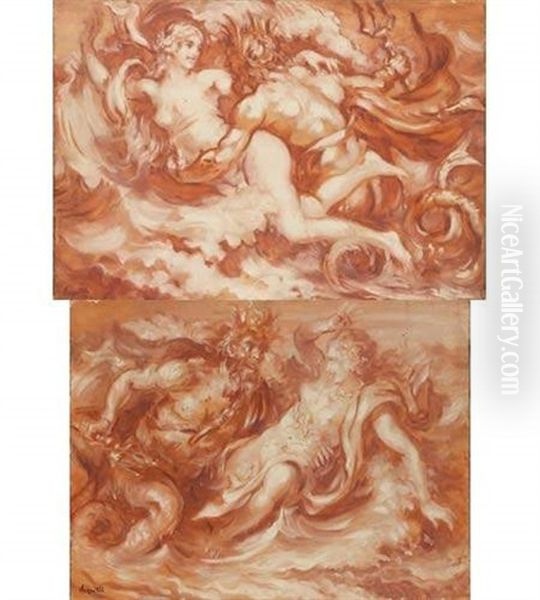 Neptune Et Naiade (various Sizes; 2 Works) - view 1