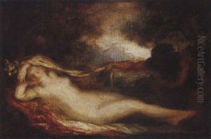 Satyre Et Nymphe Endormie