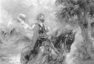 Cavalier (autoportrait?) by Louis Anquetin